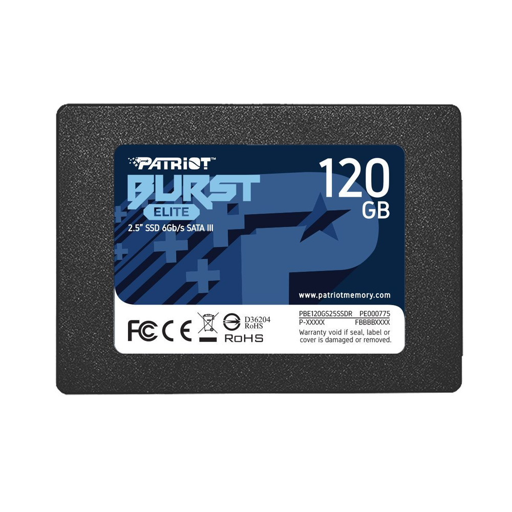 Patriot Memory 120 ГБ Внутренний SSD-диск BURST ELITE PBE120GS25SSDR (PBE120GS25SSDR)  #1