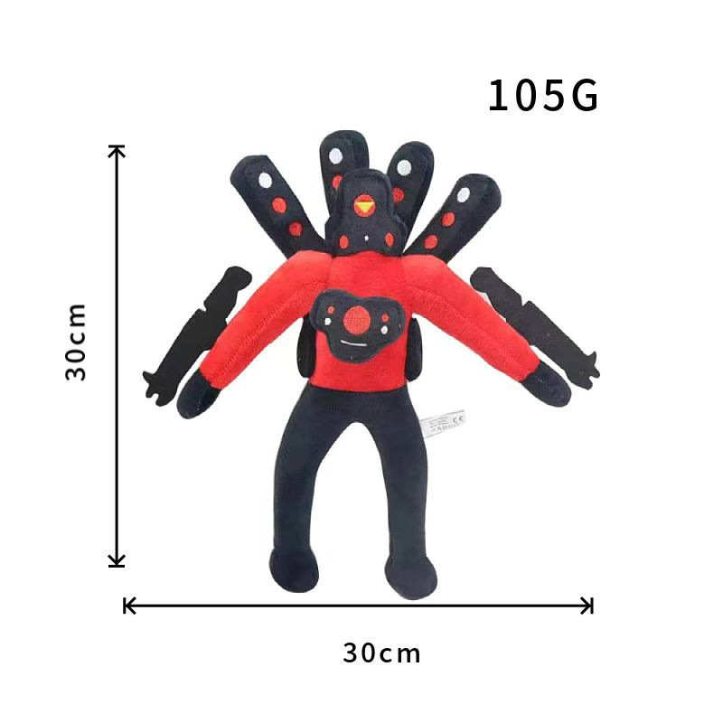 Мягкая игрушка 30CM Скибиди туалет Камерамен Титан/ Titan Cameramen ...