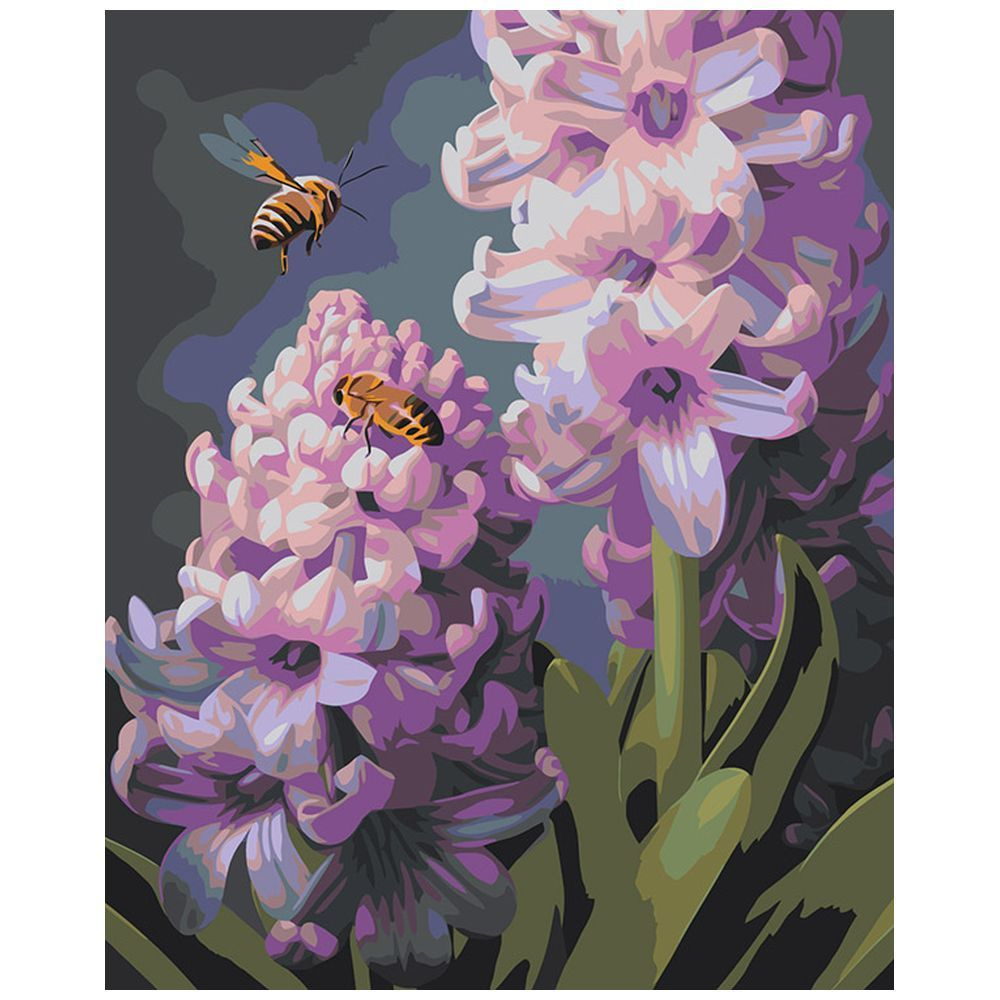 Пчела и цветы Раскраска картина по номерам на холсте Z-NA25