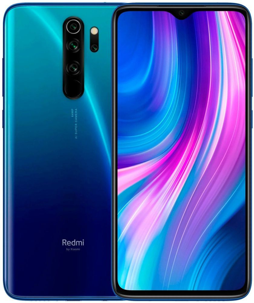 Xiaomi Смартфон Redmi Note 8 Pro 8/128 ГБ, синий