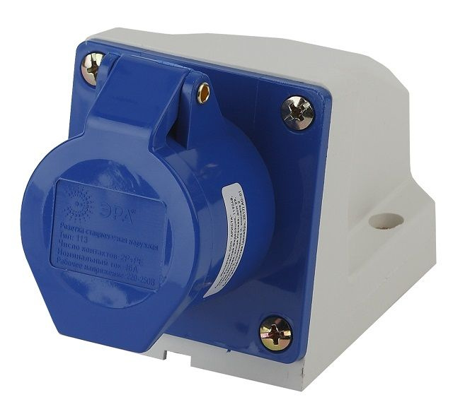 Розетка силовая стационарная наружная 16А 220В IP44 - купить по низкой ...