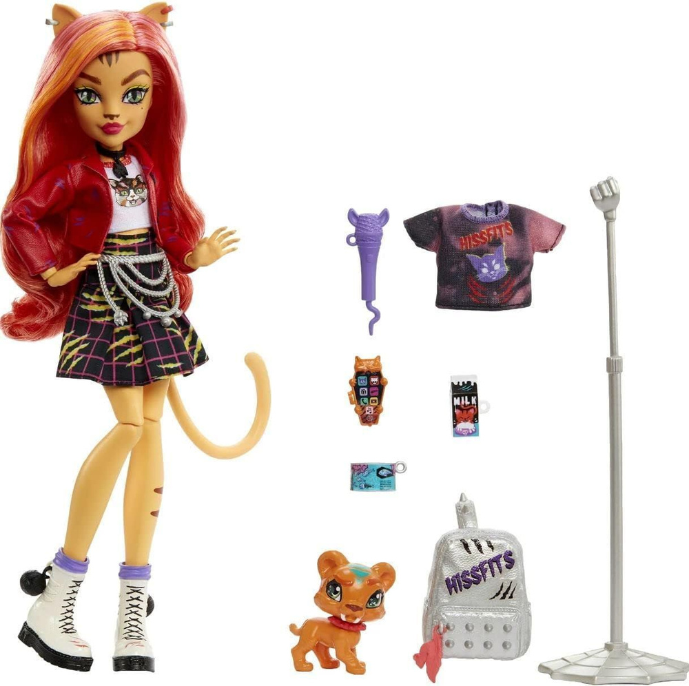 Кукла Monster high Торалей Страйп - Монстер Хай Базовая с питомцем /  Toralei Stripe with pet