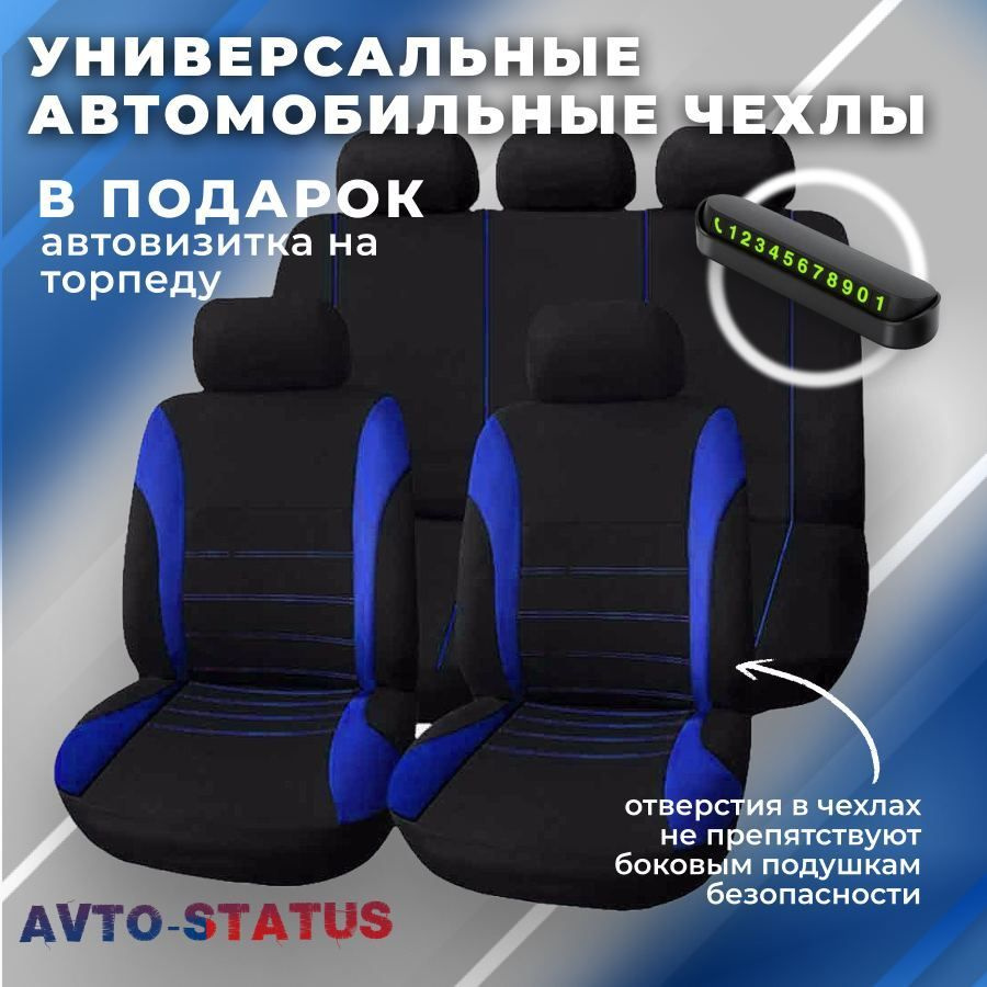 AVTO-STATUS Автомобильный чехол на Салон полностью, Полиэстер - купить с  доставкой по выгодным ценам в интернет-магазине OZON (1191851712)