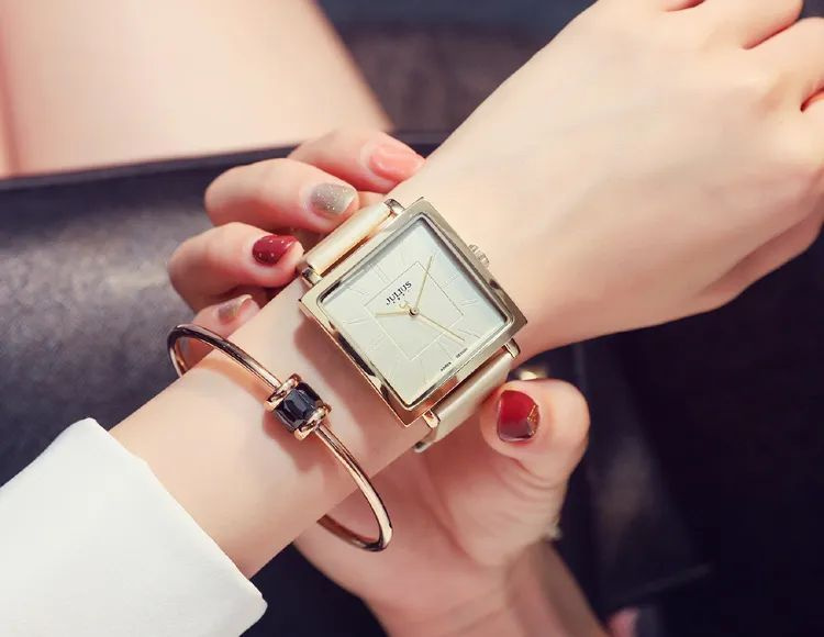 Стильные женские кварцевые наручные часы, квадратные с кожаным ремешком, золотистые, деловые, классические подарок девушке в коробке,Julius - купить с доставкой по выгодным ценам в интернет-магазине OZON (868579071)
