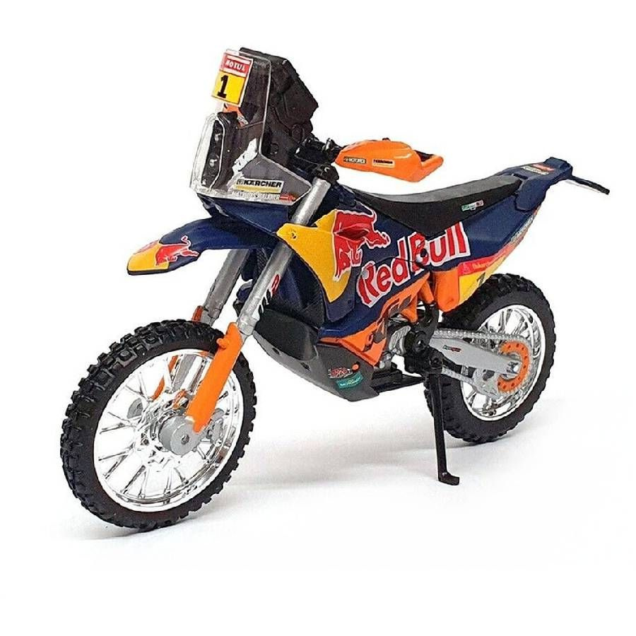 Мотоцикл игрушечный Bburago KTM 450 Dakar Rally 2019 #1
