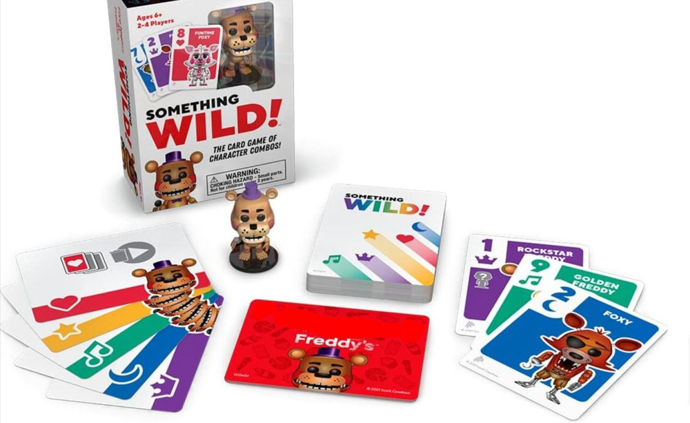 ФНАФ настольная игра "Что-то необычное" c фигуркой Рокстар Фредди ...