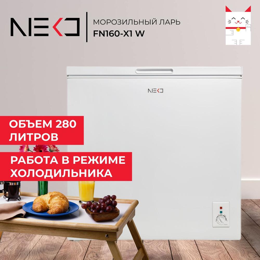 Морозильный ларь NEKO NEKО FN160-X1 W по низкой цене: отзывы, фото,  характеристики в интернет-магазине Ozon (1131783831)