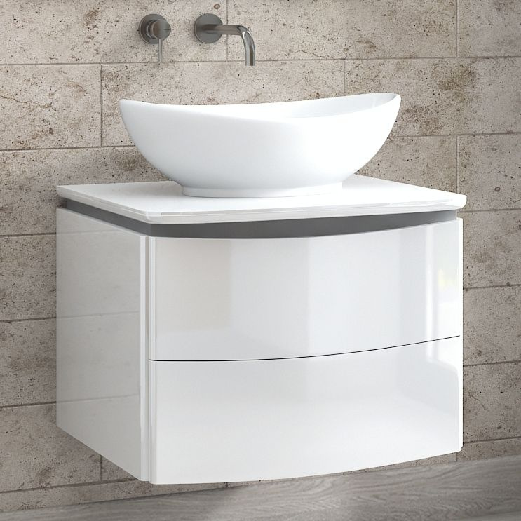 Velvex Тумба с раковиной, 60х52х44 см, Luna - купить с доставкой по ...