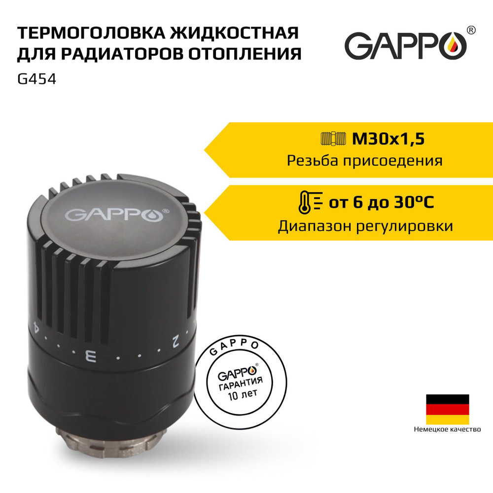 Термоголовка жидкостная Gappo G454 М30 х 1,5 купить на OZON по низкой ...