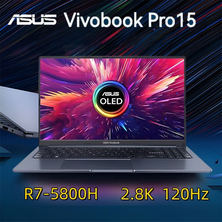 Ноутбук ASUS, 15.6, 2/VivoBook Pro15-R7, AMD Ryzen 7 5800H, 16 ГБ