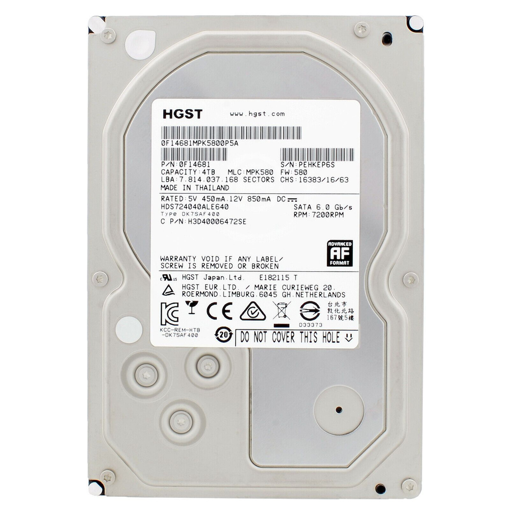 Жесткий диск Hitachi HGST Ultrastar HDS5C4040ALE630, 4ТБ, SATA 6Гб