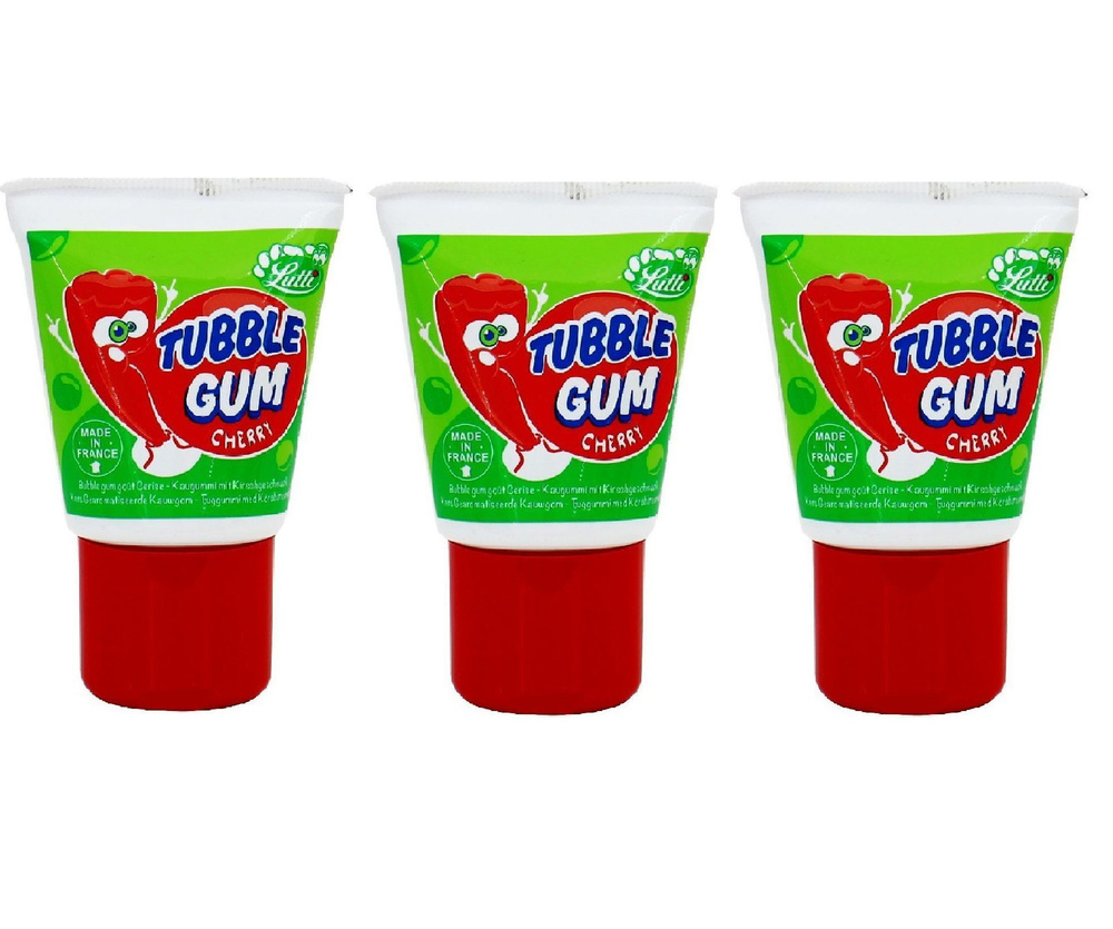 Жевательная резинка Tubble Gum Cherry 3 уп по 35гр #1