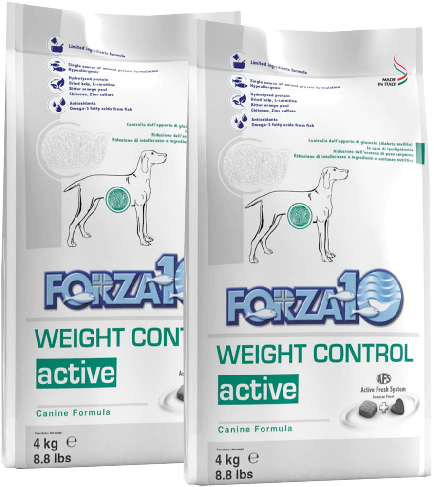 Сухой корм FORZA10 DOG WEIGHT CONTROL ACTIVE для взрослых собак с ...
