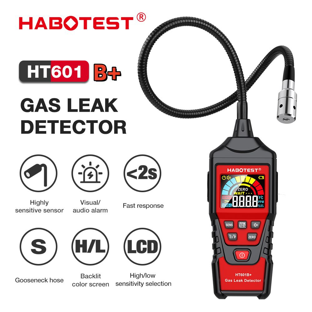 Детектор утечки газа Gas Leak Detector HABOTEST HT601B+ (Встроенный литиевый аккумулятор, перезаряжаемый) #1