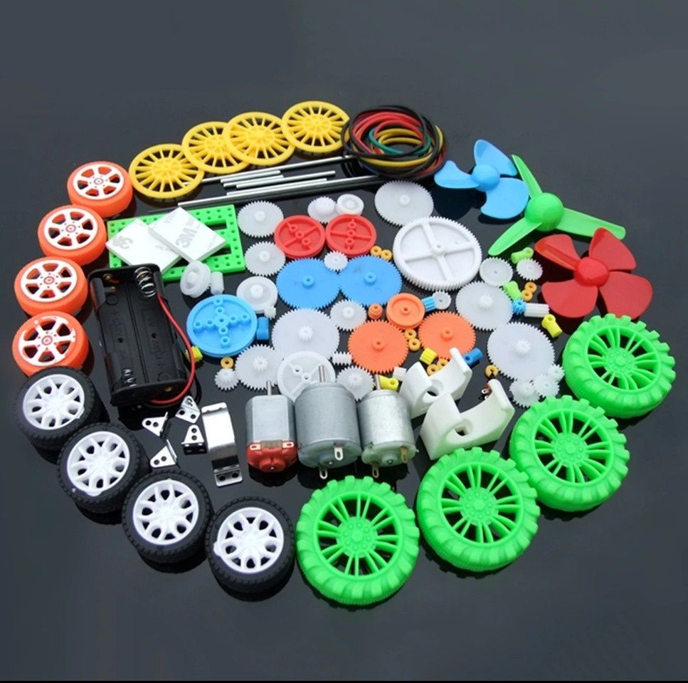 Набор шестеренок, колес, пропеллеров и моторов 112шт - купить с ...
