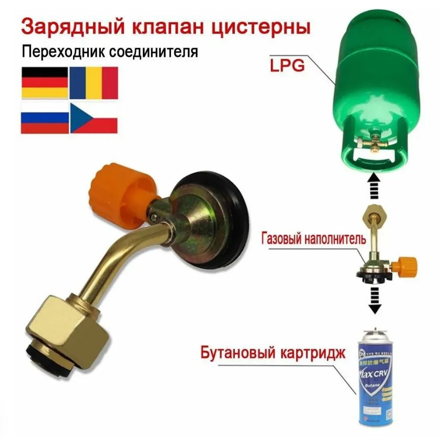 Дополнительный адаптер для газовых баллонов газовой плиты для наружных ...