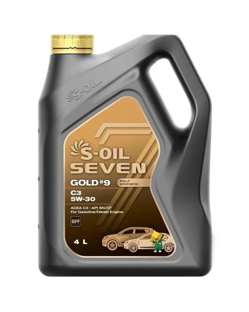 S-OIL SEVEN GOLD #9 C3 5W-30 Масло моторное, Синтетическое, 4 л #1