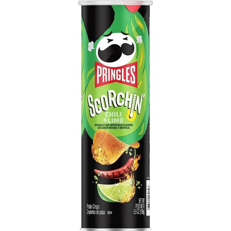 Pringles Чипсы Scorchin Chili Lime Принглс со вкусом Чили и лайм 158 #1