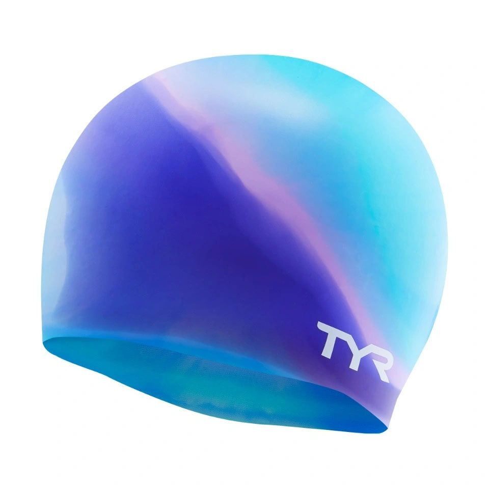 Шапочка для плавания TYR Multi Silicone Cap, LCSM-545, сине-голубой #1