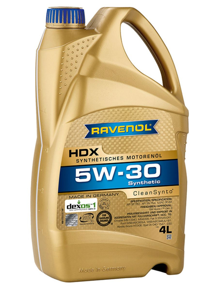 RAVENOL HDX Масло моторное, Синтетическое, 4 л #1