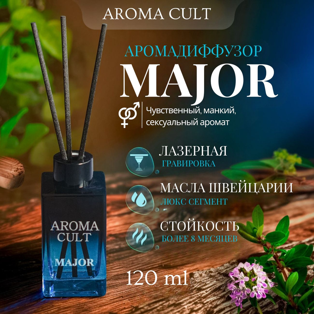 Ароматический диффузор AROMA CULT, Жидкий, Полынь, Сандал, 120 мл купить по  доступной цене с доставкой в интернет-магазине OZON (1290625890)