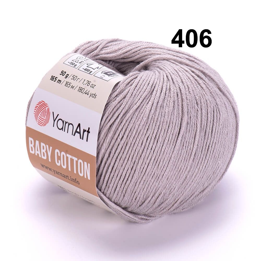 Пряжа для вязания гипоаллергенная YarnArt Baby Cotton 50 г., 165 м., 50 ...