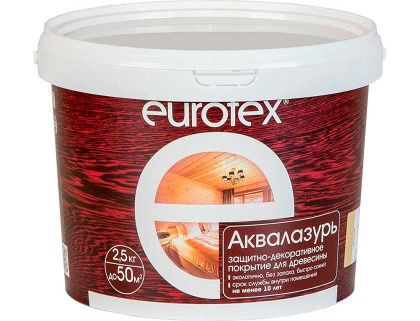 Защитно-декоративный состав Eurotex Аква (2.5кг, олива) #1