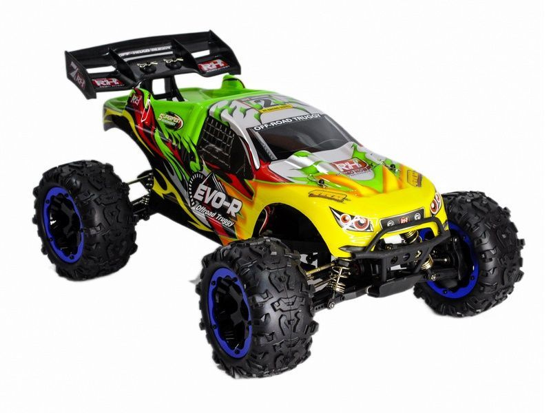 Радиоуправляемая трагги Remo Hobby EVO-R Brushless (зеленая) 4WD 2.4G 1/8 RTR  #1