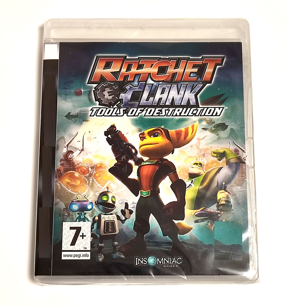 Видеоигра для PS3. Ratchet & Clank: Tools of Destruction (2008, английская  версия) экшен, приключение, аркада / 7+, 1 игрок