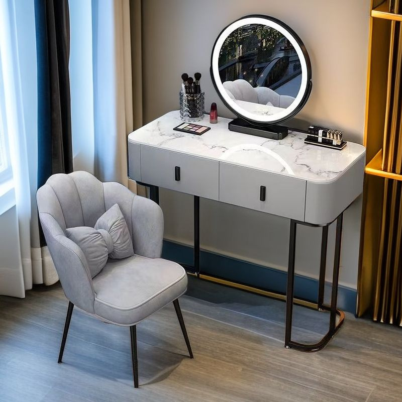 Туалетный столик /Туалетный Столик С Зеркалом С Подсветкой/Стул В ...