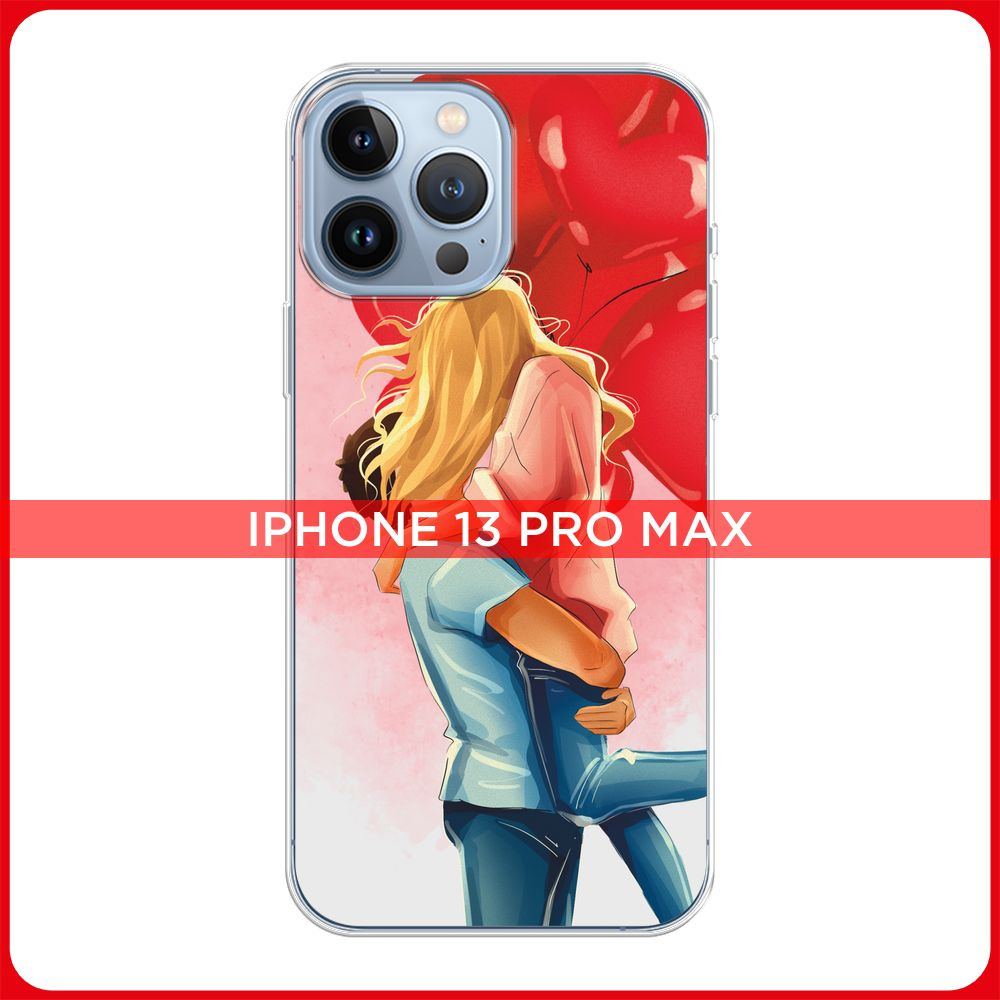 Силиконовый чехол на Apple iPhone 13 Pro Max / Айфон 13 Pro Max Красные  шарики любви - купить с доставкой по выгодным ценам в интернет-магазине  OZON (846998311)