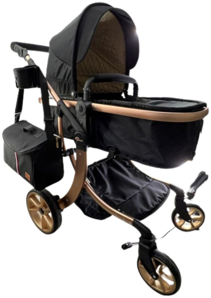 Коляска универсальная 2 в 1 Teknum 608, черный - купить с доставкой по ...