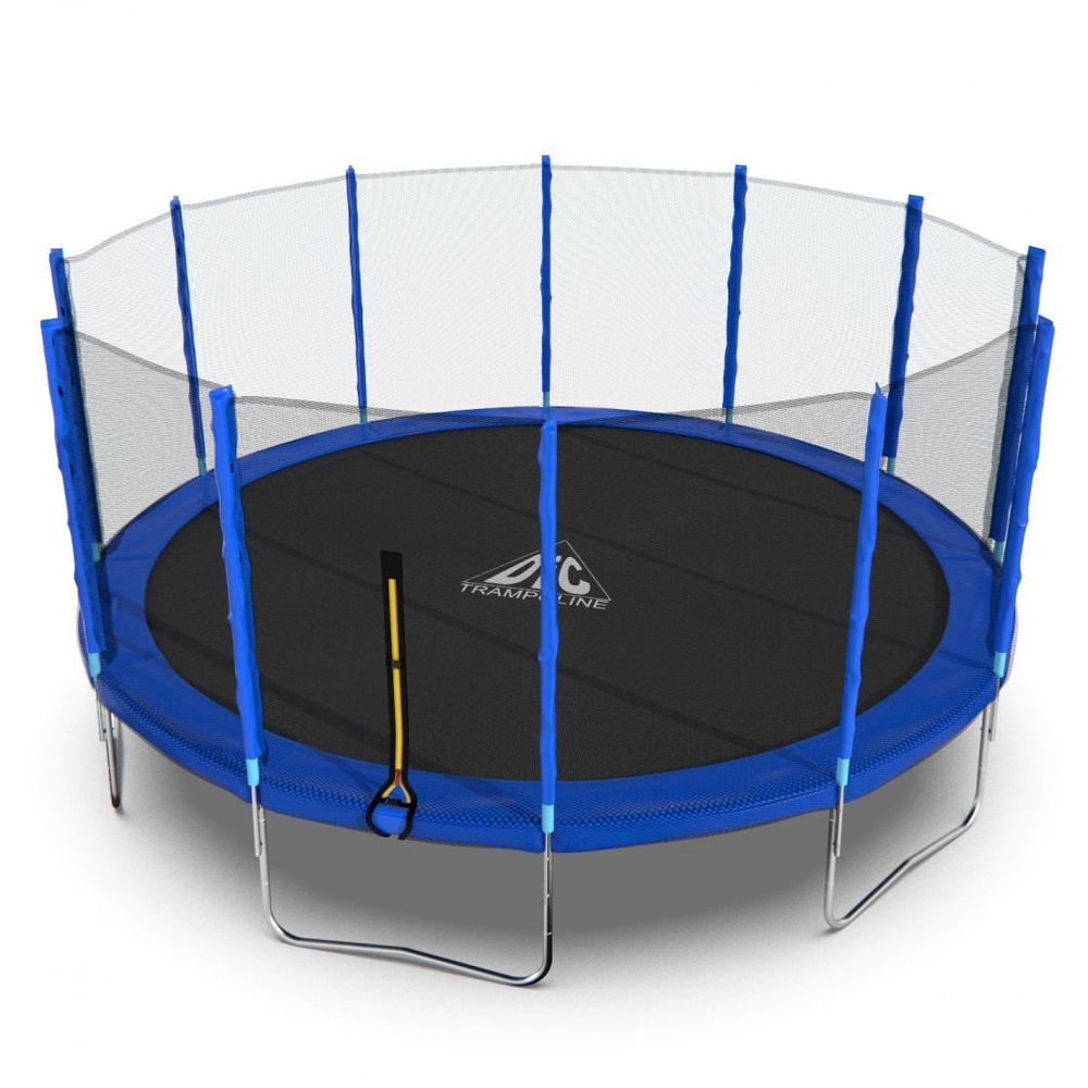 Батут DFC Trampoline Fitness 16ft наружн.сетка, синий (488см) 16FT-TR-B #1