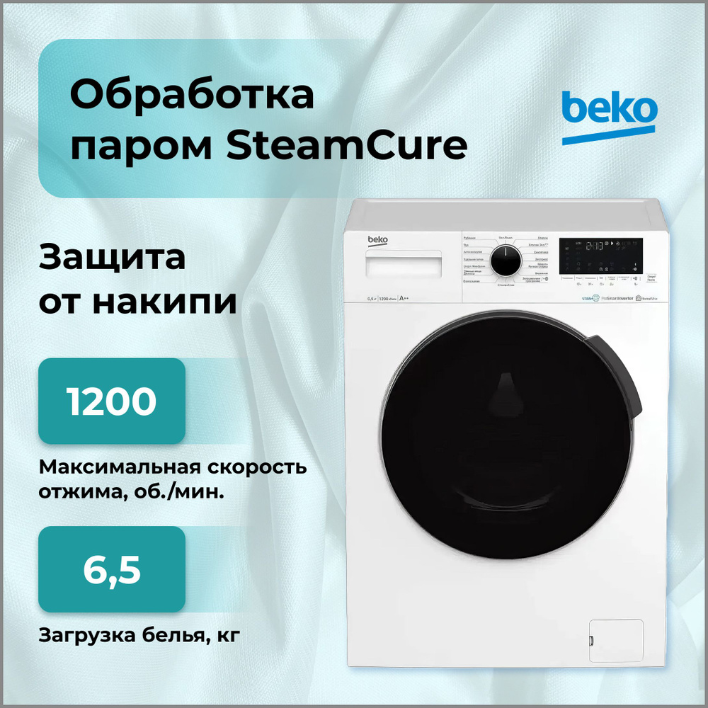 Стиральная машина Beko WSPE 6H612W, белый - купить по выгодной цене в  интернет-магазине OZON (1130466356)