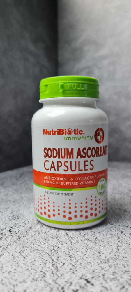 Nutribiotic Immunity sodium ascorbate 100 caps, Витаминно-минеральный ...