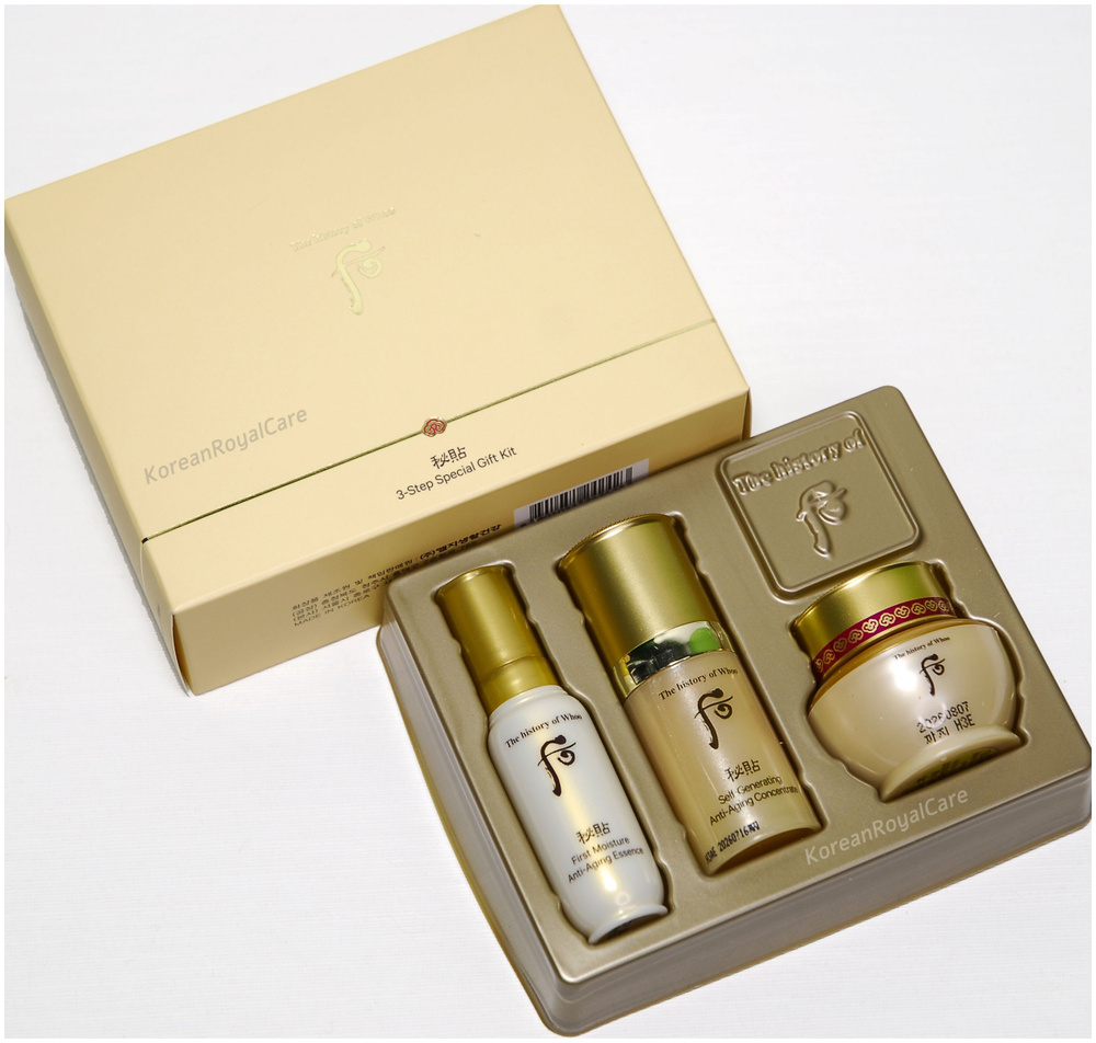 The history of Whoo Набор корейской косметики ЛЮКС для ухода за кожей ...