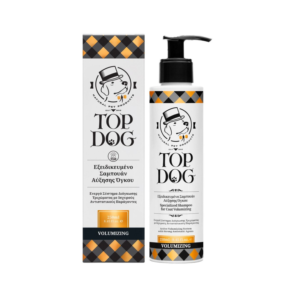 Шампунь для собак с кудрявой и двойной шерстью TopDog Volumizing 250 мл  #1