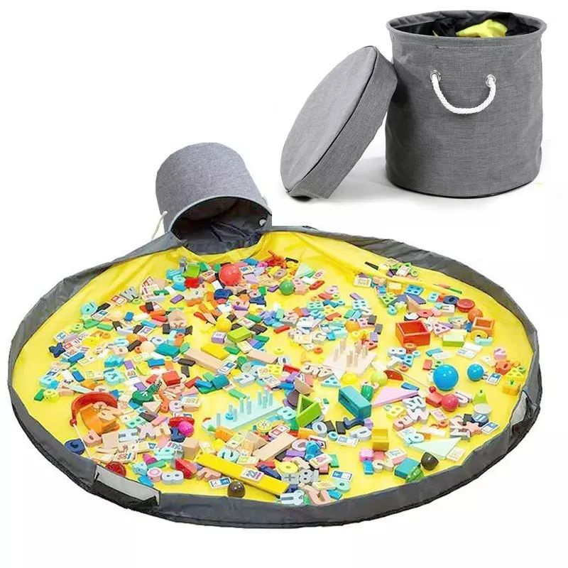 Игровой коврик-мешок для сборки конструктора + сумка контейнер для ...