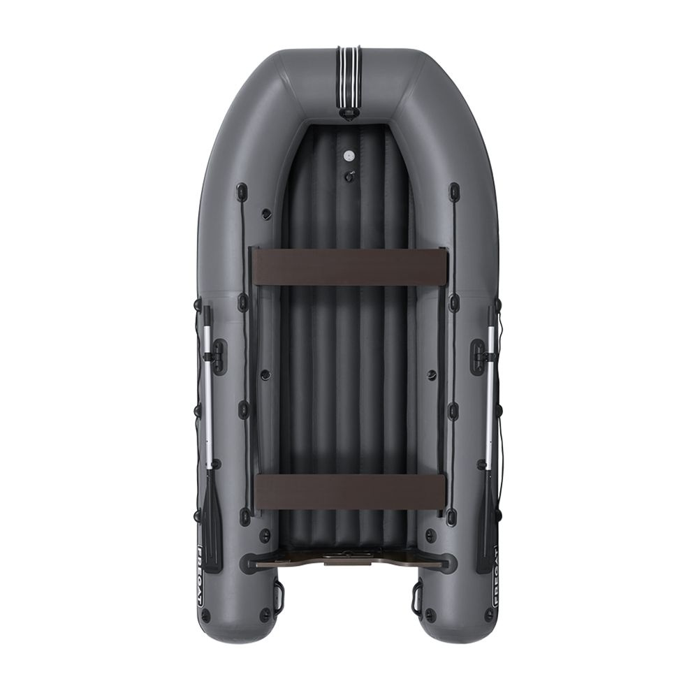 Лодка ПВХ под мотор Фрегат 330 Air (НДНД) с надувным дном Серый ...