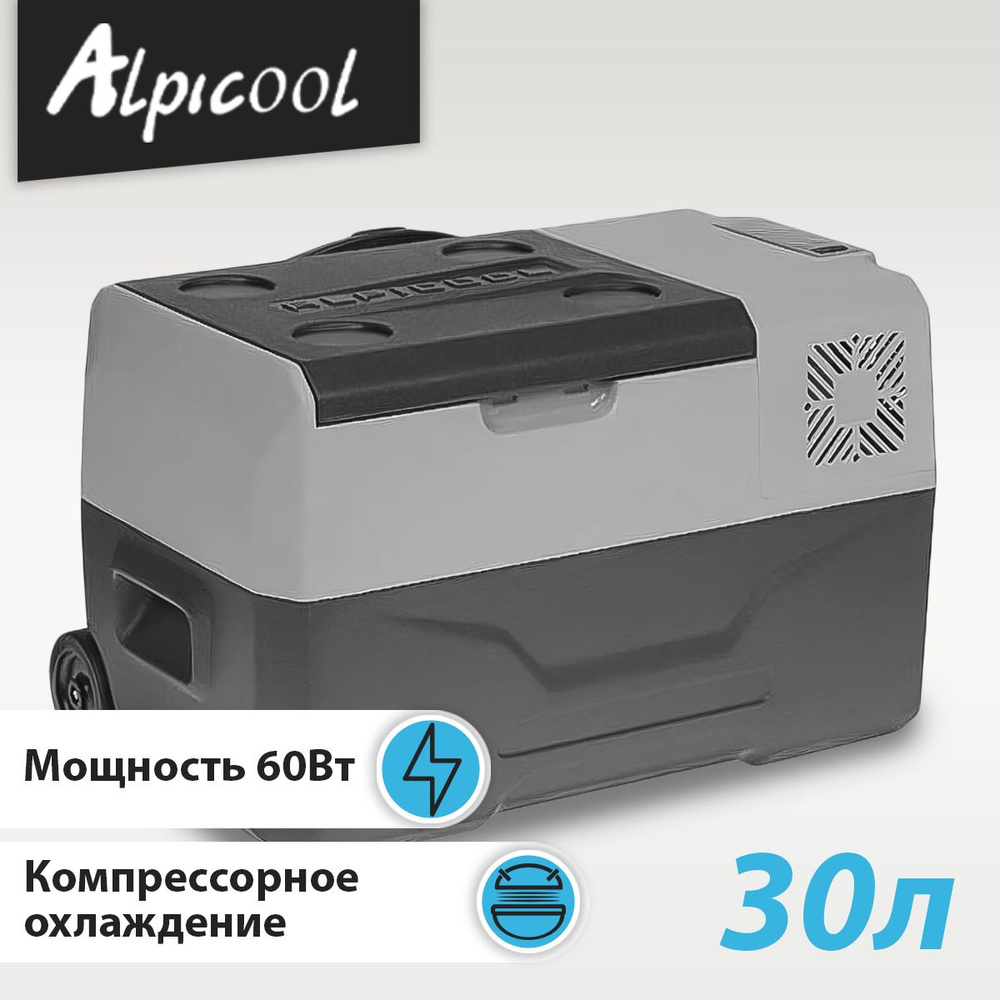 Автохолодильник Alpicool CX30 30л, Компрессорный автохолодильник 12 / 24 /  220В - купить с доставкой по выгодным ценам в интернет-магазине OZON  (246060270)