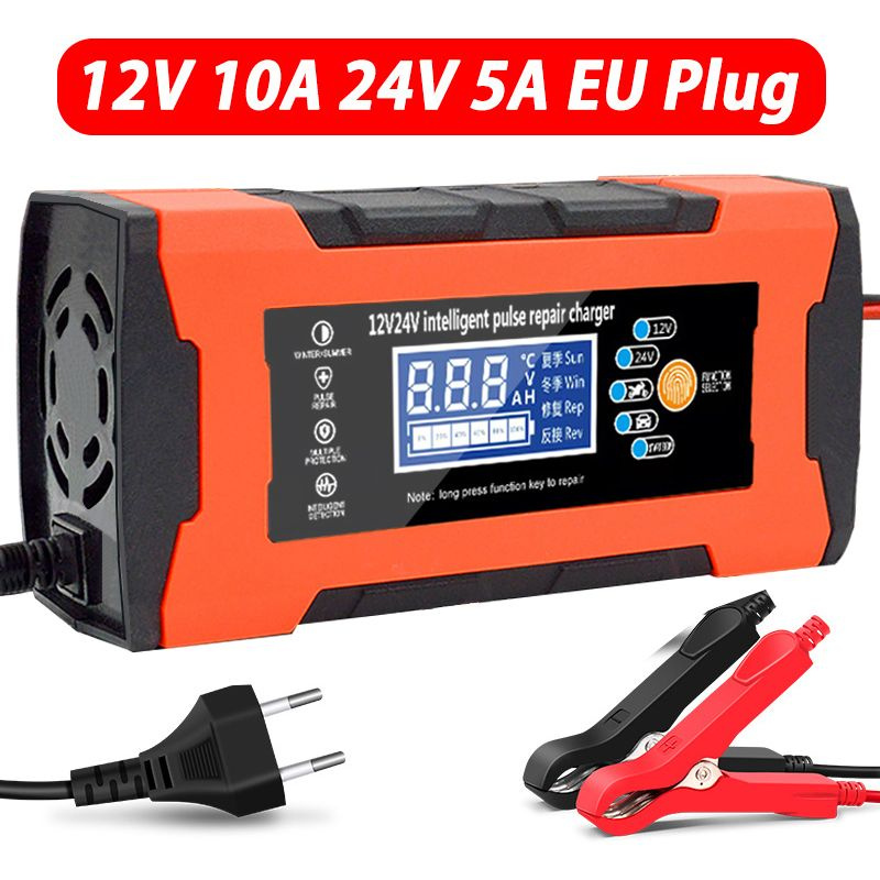 Умное автомобильное зарядное устройство, 12В, 10A 7-ступенчатое ...
