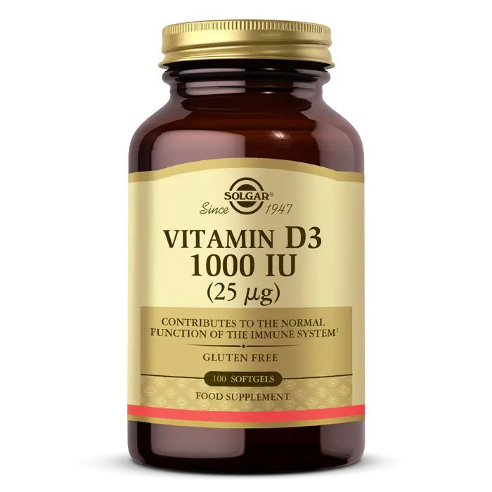 Солгар Витамин D3 1000 МЕ 100 капсула / Solgar Vitamin D3 1000 IU 100 ...