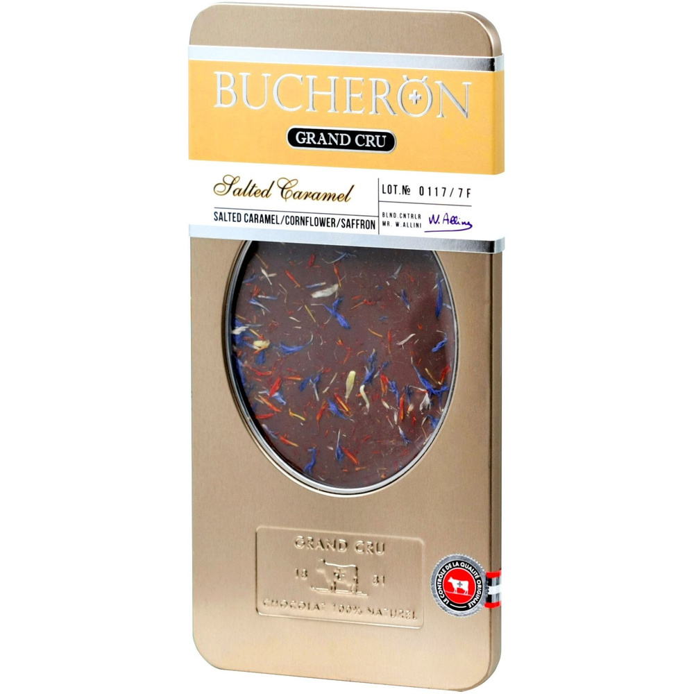 Шоколад Bucheron Grand Cru молочный с соленой карамелью шафраном и ...