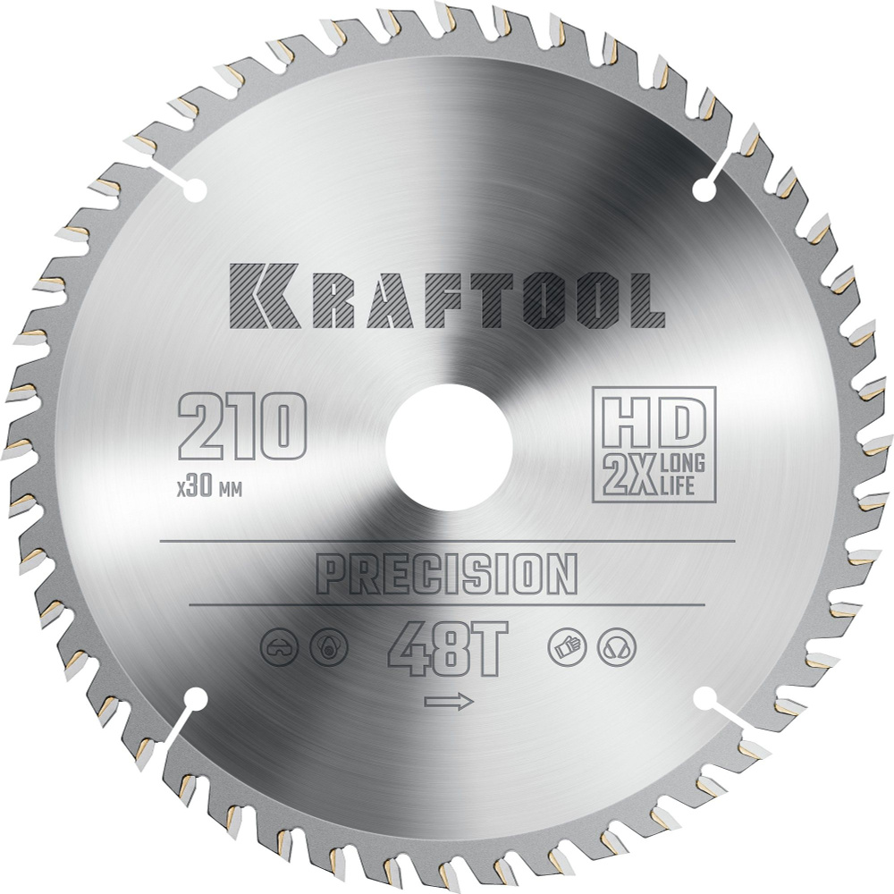 Диск пильный по дереву KRAFTOOL PRECISION 210х30мм 48Т, (36952-210-30) #1