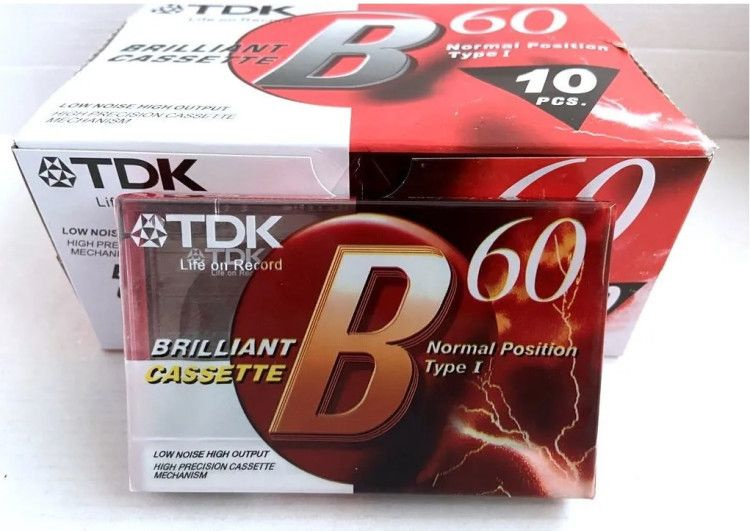 Аудиокассета чистая TDK B60 Normal Position #1