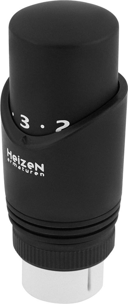 Термостатическая головка Heizen TC 9 черная универсальное подключение  #1