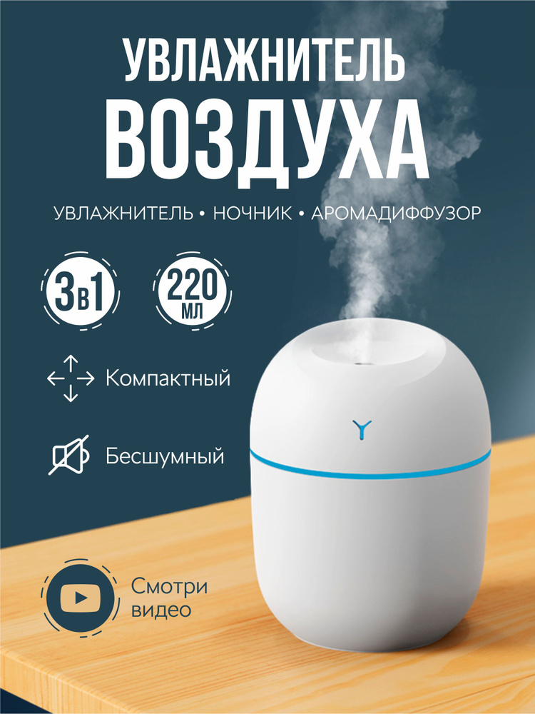 Ультразвуковой увлажнитель воздуха для дома с подсветкой - купить с ...