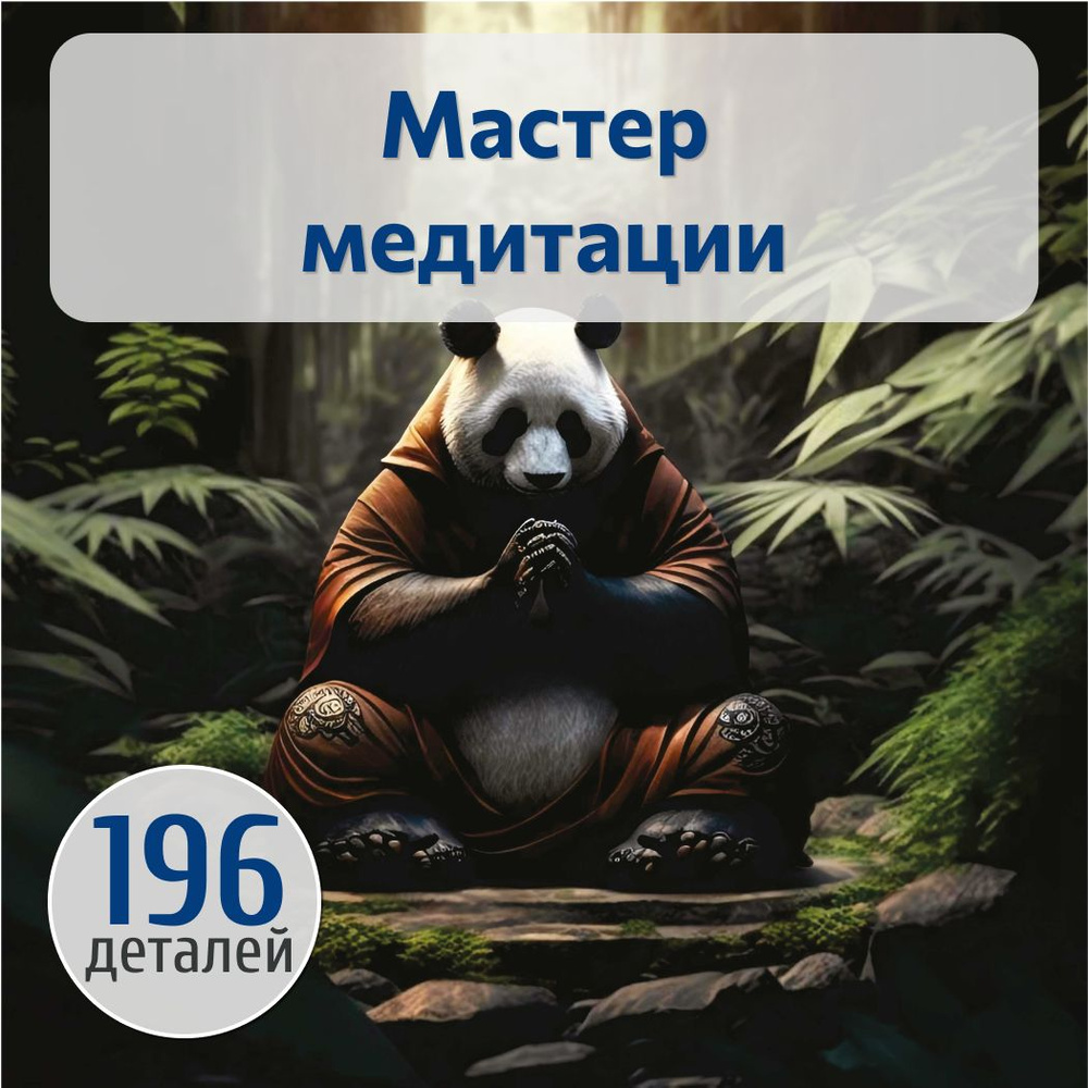 Деревянные пазлы для взрослых и детей Barkwood (Барквуд) Панда мастер  медитации, настольная игра, фигурный пазл из дерева, развивающие игры, M  25*25 ...