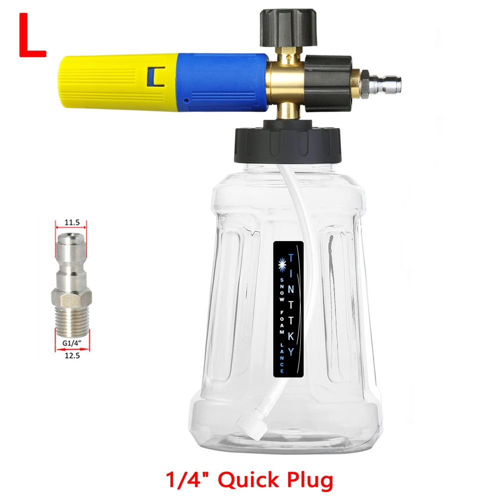 TINTTKYE Пистолет для пены для снега с 1/4-дюймовым быстроразъемным соединением Регулируемая пенная пушка #1