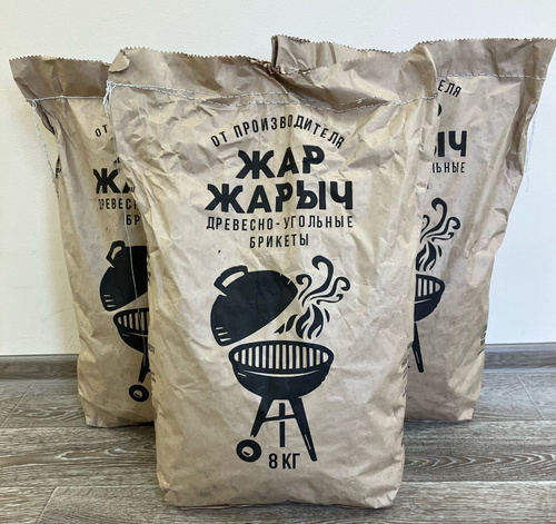 Брикеты древесно-угольные для барбекю 3 упаковки по 8 кг - купить с ...